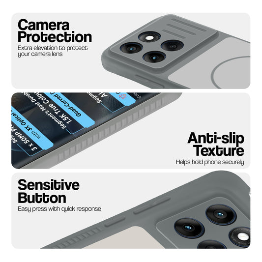 Dual Tone Silicone Grip Back Cover with Camera Protection for Motorola Moto Edge 60 5G