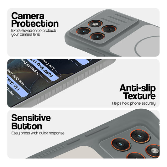 Dual Tone Silicone Grip Back Cover with Camera Protection for Motorola Moto Edge 60 Fusion 5G