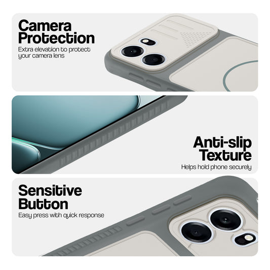 Dual Tone Silicone Grip Back Cover with Camera Protection for OnePlus Nord CE 6 5G