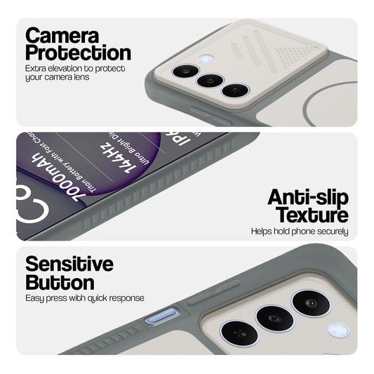 Dual Tone Silicone Grip Back Cover with Camera Protection for Realme C83 5G
