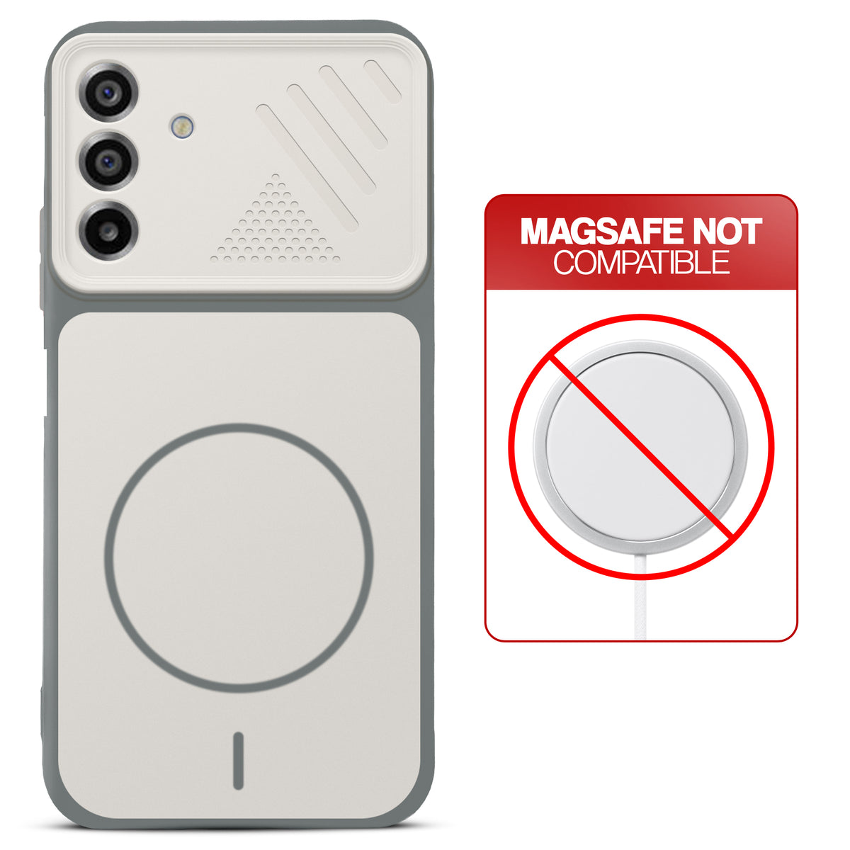 Dual Tone Silicone Grip Back Cover with Camera Protection for Samsung M17 5G