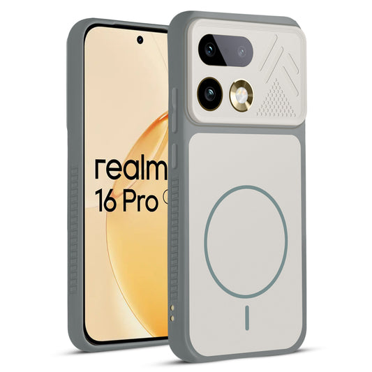 Dual Tone Silicone Grip Back Cover with Camera Protection for Realme 16 Pro 5G