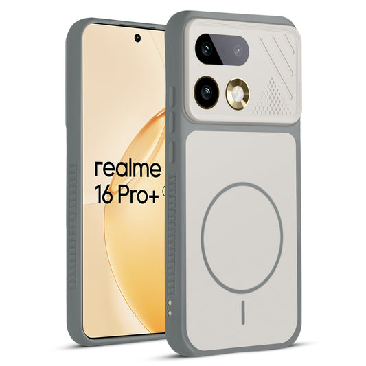 Dual Tone Silicone Grip Back Cover with Camera Protection for Realme 16 Pro Plus 5G