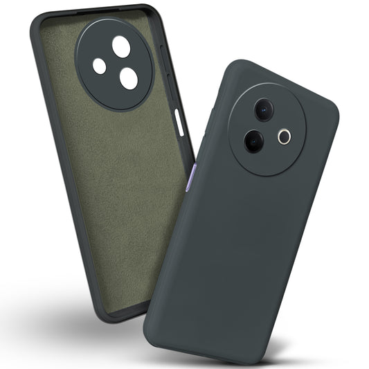 Premium Matte Silicone Back Cover for Vivo Y39 5G With Micro-Fiber Linning