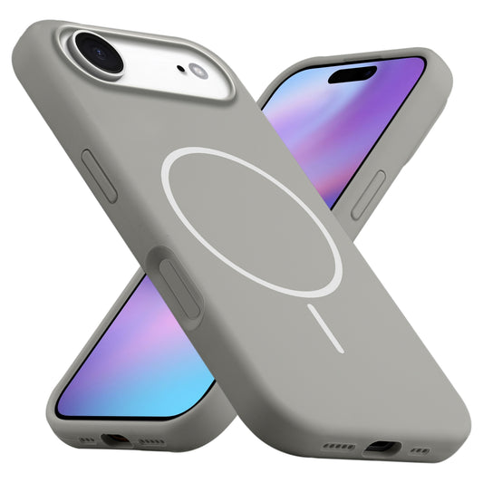 Liquid Silicon With Microfiber Lining Back Case For Apple iPhone 17 Air (MagSafe Compatible)