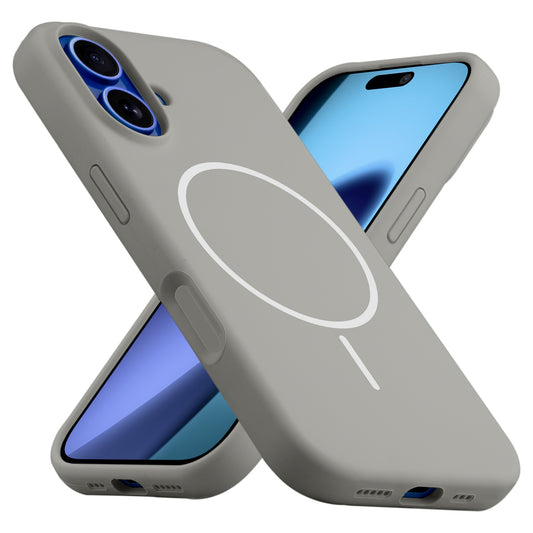 Liquid Silicon With Microfiber Lining Back Case For Apple iPhone 17 (MagSafe Compatible)