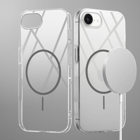 Crystal Clear Transparent Hard Back Anti-Yellowing with MagSafe Compatibility Phone Case For Apple iPhone 16e