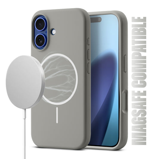 Liquid Silicon With Microfiber Lining Back Case For Apple iPhone 17 (MagSafe Compatible)