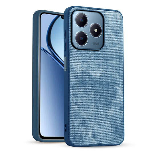 Classic Denim Finish Back Case for Realme C63