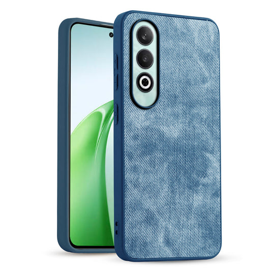 Classic Denim Finish Back Case for OnePlus Nord CE 4 5G with Raised Camera Edges & Micro-Fiber Lining