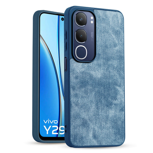 Classic Denim Finish Back Case for Vivo Y29 5G