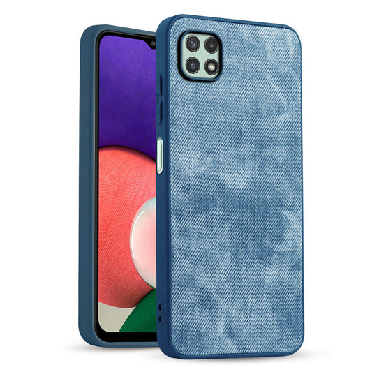 Classic Denim Finish Back Case for Samsung A22 5G