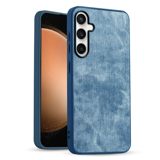 Classic Denim Finish Back Case for Samsung S23 FE 5G with Raised Camera Edges & Micro-Fiber Lining