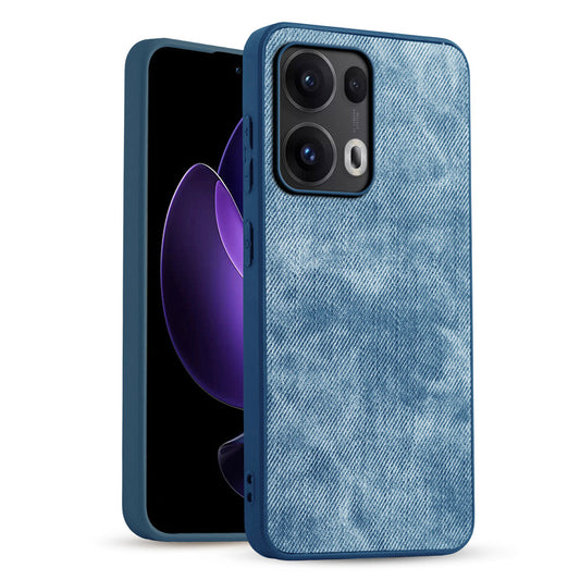 Classic Denim Finish Back Case for Oppo Reno 13 Pro 5G