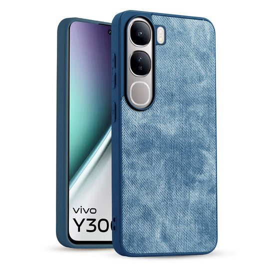 Classic Denim Finish Back Case for Vivo Y300 5G