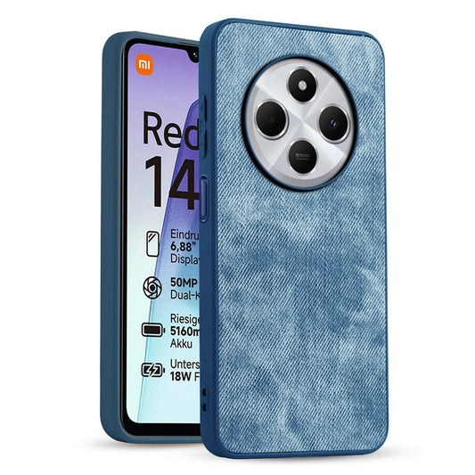 Classic Denim Finish Back Case for Redmi 14C 5G