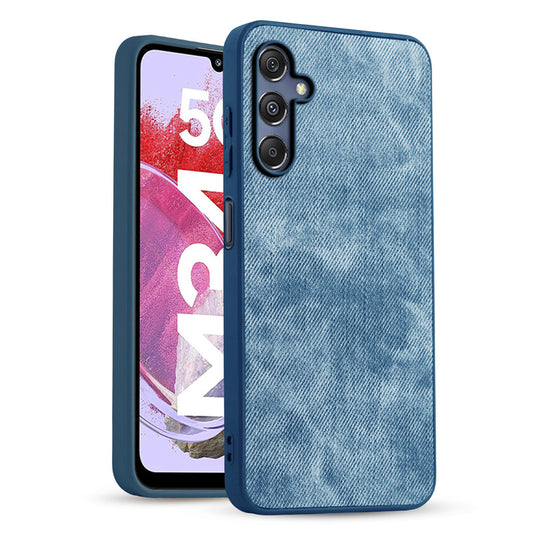 Classic Denim Finish Back Case for Samsung M34 5G