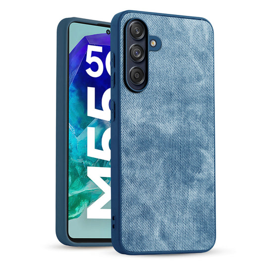 Classic Denim Finish Back Case for Samsung M55 5G