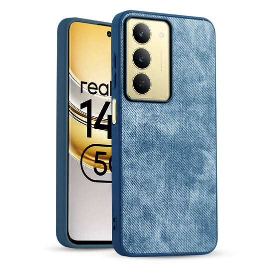 Classic Denim Finish Back Case for Realme 14x 5G