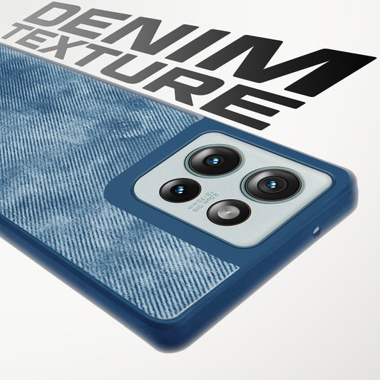 Classic Denim Finish Back Case for Motorola G75 5G