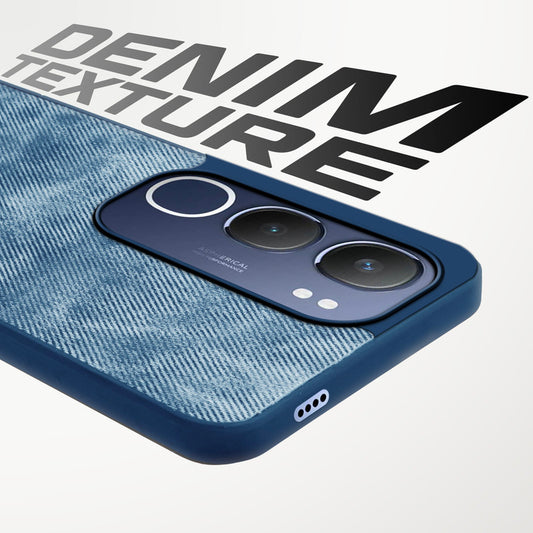 Classic Denim Finish Back Case for Vivo Y29 5G