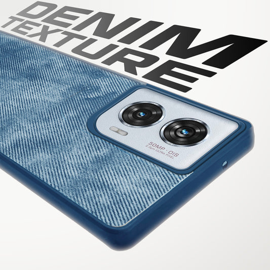Classic Denim Finish Back Case for Motorola Moto Edge 50 Fusion 5G