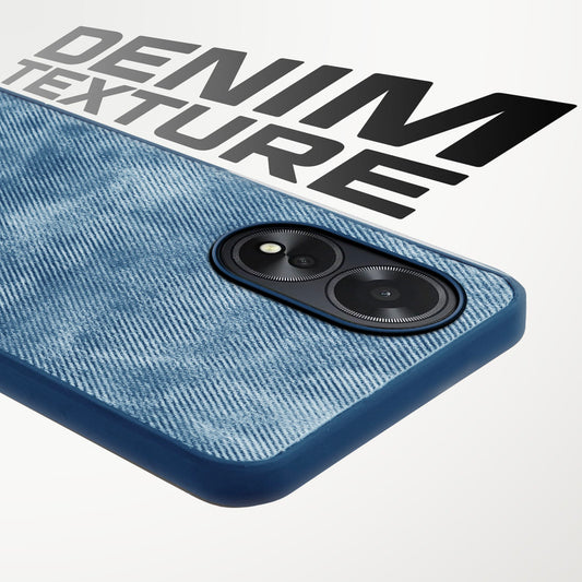 Classic Denim Finish Back Case for Oppo A18