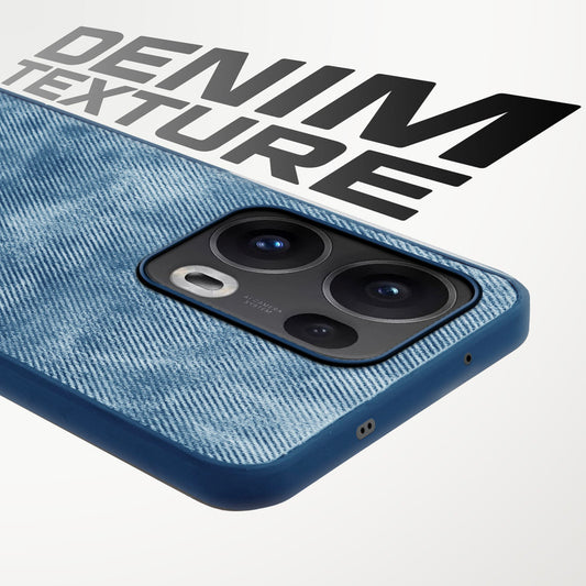 Classic Denim Finish Back Case for Oppo Reno 13 Pro 5G