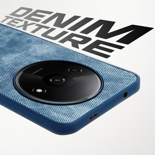 Classic Denim Finish Back Case for Redmi A3 2024