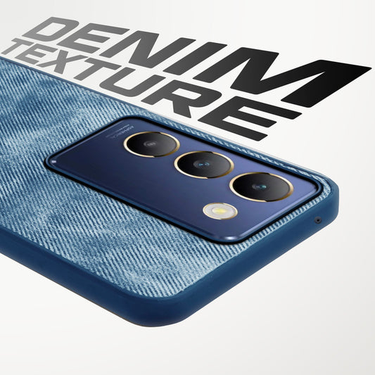 Classic Denim Finish Back Case for Vivo Y200e 5G