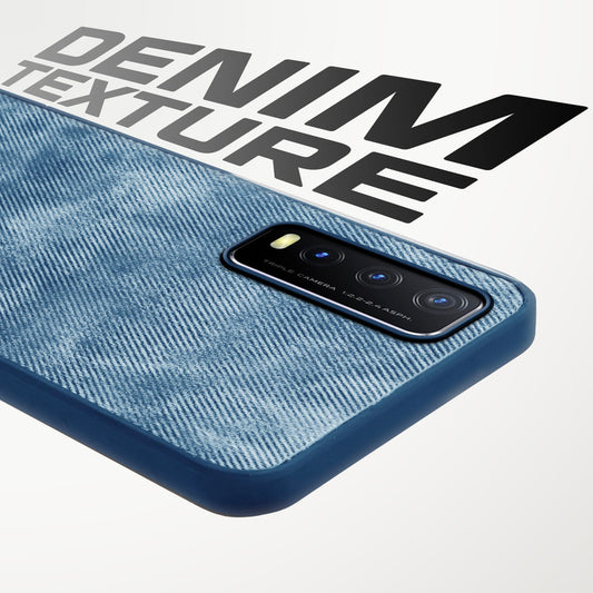 Classic Denim Finish Back Case for Vivo Y20