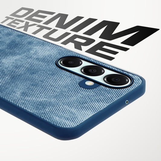 Classic Denim Finish Back Case for Samsung A16 5G with Raised Camera Edges & Micro-Fiber Lining