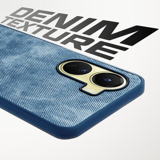 Classic Denim Finish Back Case for Vivo Y16