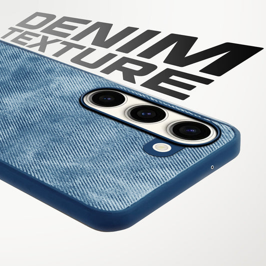Classic Denim Finish Back Case for Samsung S23 5G with Raised Camera Edges & Micro-Fiber Lining