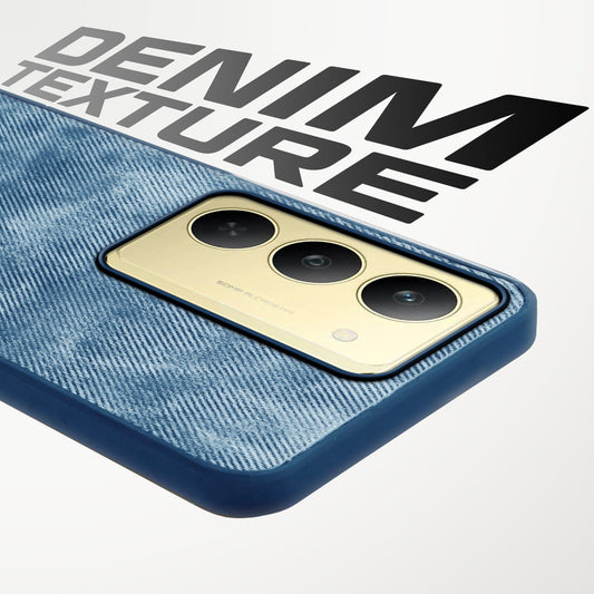 Classic Denim Finish Back Case for Realme 14x 5G