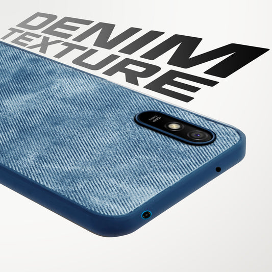 Classic Denim Finish Back Case for Redmi 9A