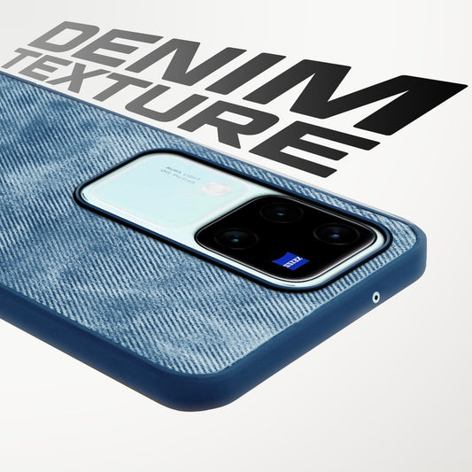 Classic Denim Finish Back Case for Vivo V30 Pro 5G