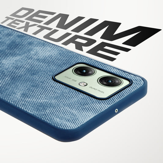 Classic Denim Finish Back Case for Motorola Moto G54 5G