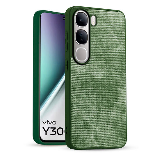 Classic Denim Finish Back Case for Vivo Y300 5G
