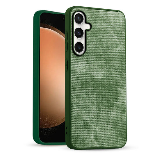 Classic Denim Finish Back Case for Samsung S23 FE 5G with Raised Camera Edges & Micro-Fiber Lining