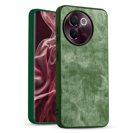 Classic Denim Finish Back Case for Vivo V30e 5G with Raised Camera Edges & Micro-Fiber Lining