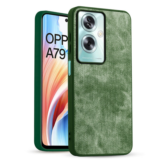Classic Denim Finish Back Case for Oppo A79 5G