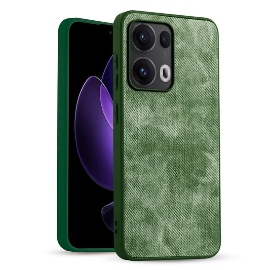 Classic Denim Finish Back Case for Oppo Reno 13 Pro 5G