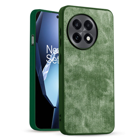 Classic Denim Finish Back Case for OnePlus 13R 5G with Raised Camera Edges & Micro-Fiber Lining