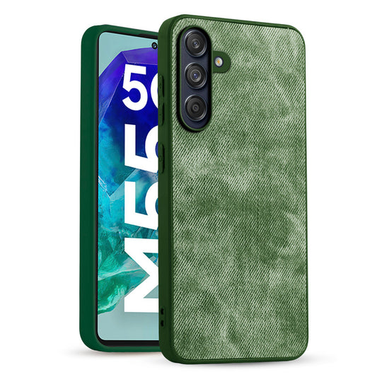 Classic Denim Finish Back Case for Samsung M55 5G