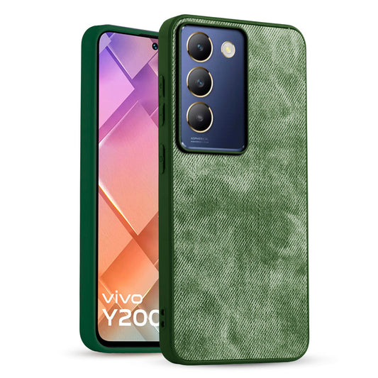 Classic Denim Finish Back Case for Vivo Y200e 5G