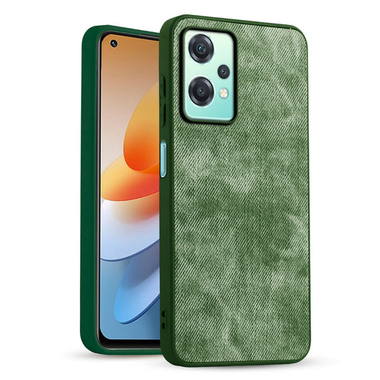 Classic Denim Finish Back Case for OnePlus Nord CE 2 Lite 5G with Raised Camera Edges & Micro-Fiber Lining