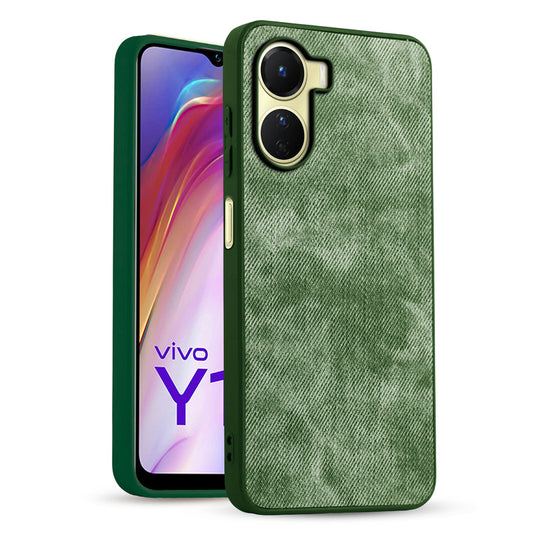 Classic Denim Finish Back Case for Vivo Y16