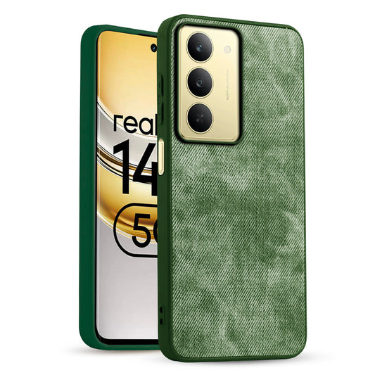 Classic Denim Finish Back Case for Realme 14x 5G