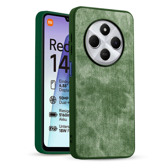 Classic Denim Finish Back Case for Redmi 14C 5G